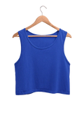 Women's Plain Crop Tank | Royal Blue - Avaiya Clothings