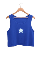 Star | Women’s Crop Tank | Royal Blue - Avaiya Store