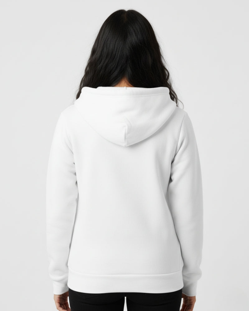 Zipper Hooded Jacket | White | For Man & Woman
