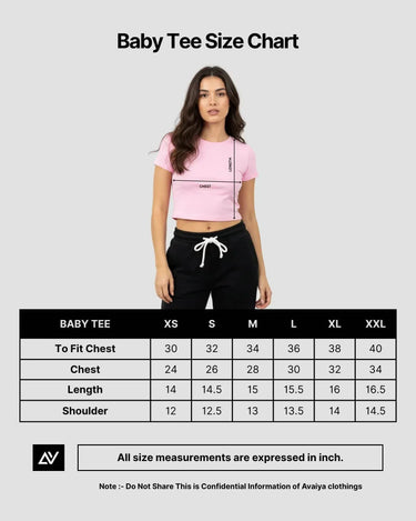 Plain Lavender Baby Tee For Women - Avaiya Store