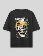 Summer Skull Oversized T-Shirt | Mint | Premium Quality by Avaiya | Unisex - Avaiya Store
