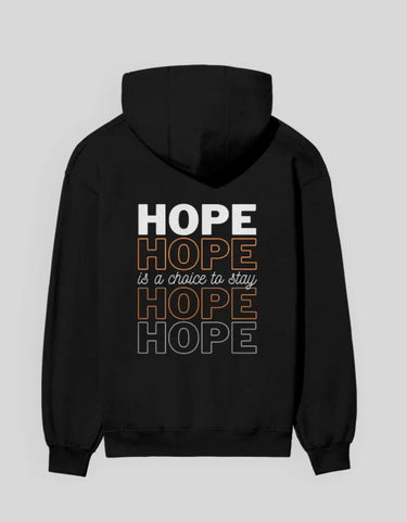 Hope | Classic Comfort Hoodie | Unisex | Black - Avaiya Store