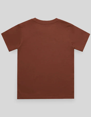 Crew Neck T-Shirt | 0-4 Yrs | For Both Girls & Boys | Brick Red - Avaiya Store