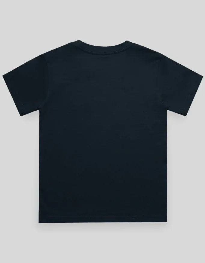 Crew Neck T-Shirt | 0-4 Yrs | For Both Girls & Boys | Navy Blue - Avaiya Store