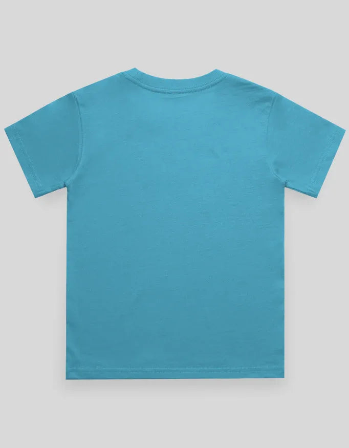 Crew Neck T-Shirt | 0-4 Yrs | For Both Girls & Boys | Sky Blue - Avaiya Store