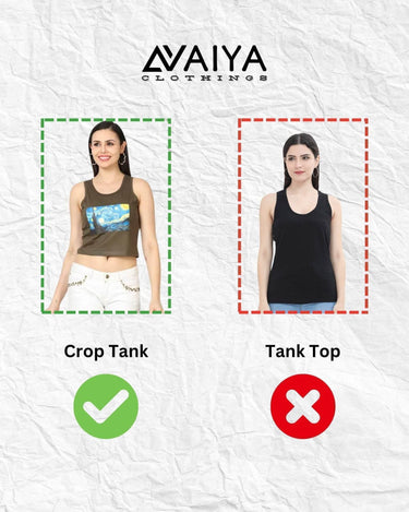 i’m Literally Just A Girl | Women’s Crop Tank | White - Avaiya Store