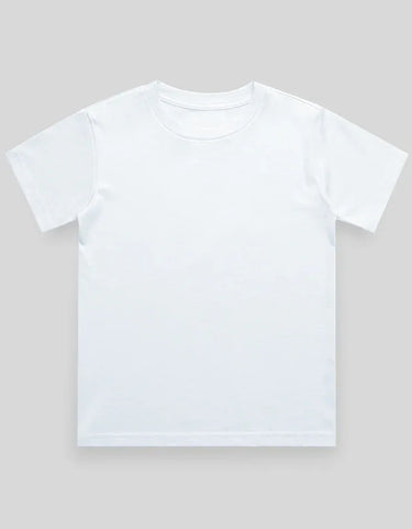 Crew Neck T-Shirt | 5-13 Yrs | For Both Girls & Boys | White - Avaiya Store
