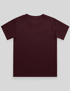 Crew Neck T-Shirt | 0-4 Yrs | For Both Girls & Boys | Maroon - Avaiya Store