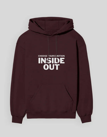 Inside Out | Classic Comfort Hoodie | Unisex | Maroon - Avaiya Store