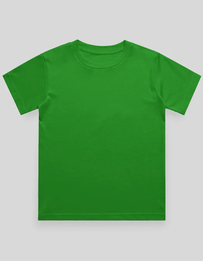 Crew Neck T-Shirt | 0-4 Yrs | For Both Girls & Boys | Flag Green - Avaiya Store