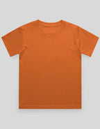 Crew Neck T-Shirt | 5-13 Yrs | For Both Girls & Boys | Orange - Avaiya Store