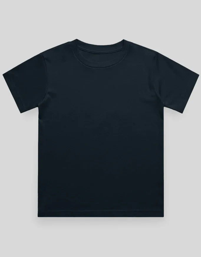 Crew Neck T-Shirt | 0-4 Yrs | For Both Girls & Boys | Navy Blue - Avaiya Store