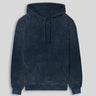 Plain Navy Blue Acid Washed Hoodie | For Man And Woman - Avaiya Store