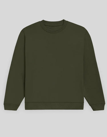 Plain Olive Green Sweatshirt | For Man & Woman - Avaiya Store