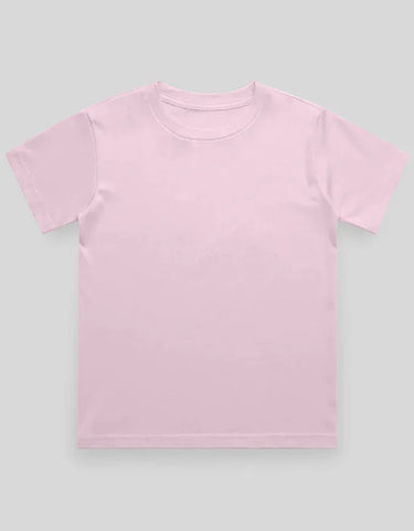 Crew Neck T-Shirt | 0-4 Yrs | For Both Girls & Boys | Light Baby Pink - Avaiya Store
