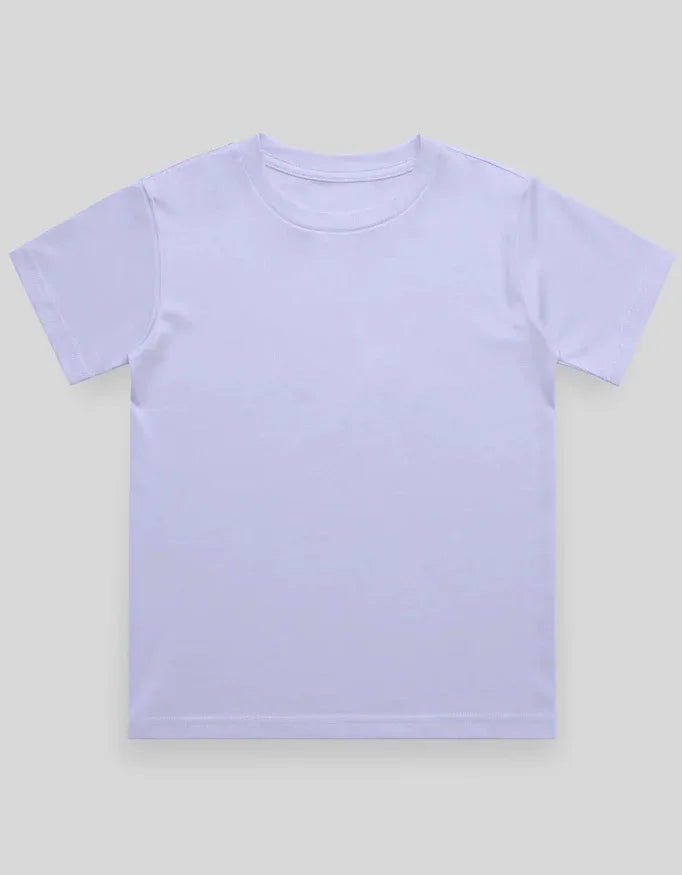 Crew Neck T-Shirt | 0-4 Yrs | For Both Girls & Boys | Lavender - Avaiya Store