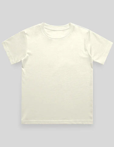 Crew Neck T-Shirt | 0-4 Yrs | For Both Girls & Boys | Off-White - Avaiya Store