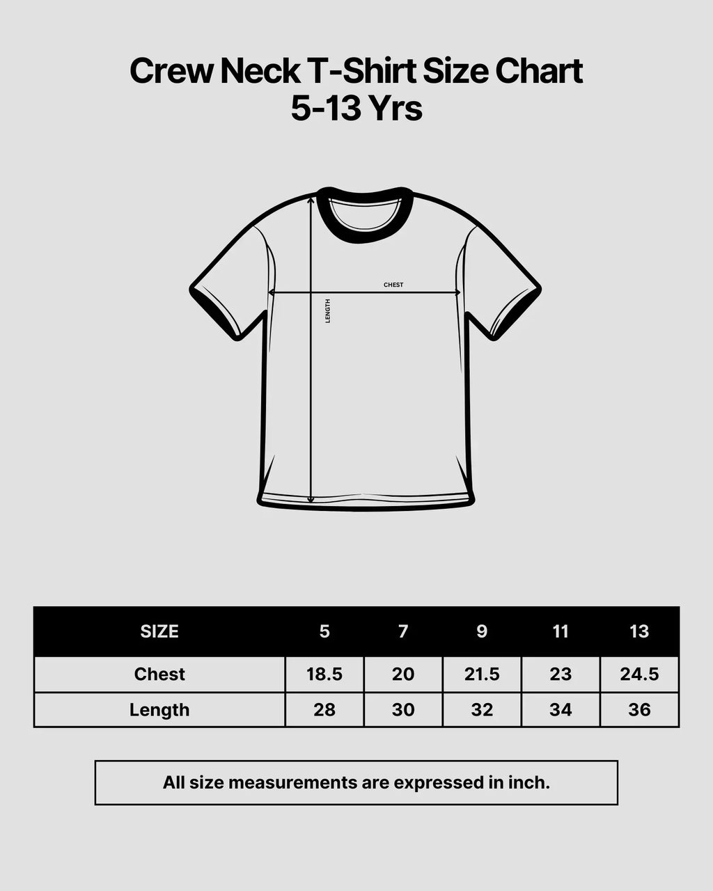 Crew Neck T-Shirt | 5-13 Yrs | For Both Girls & Boys | Lavender - Avaiya Store