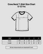 Crew Neck T-Shirt | 5-13 Yrs | For Both Girls & Boys | Lavender - Avaiya Store