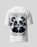 Panda Oversized T-Shirt | White | Premium Quality by AvaiYa - Avaiya Store