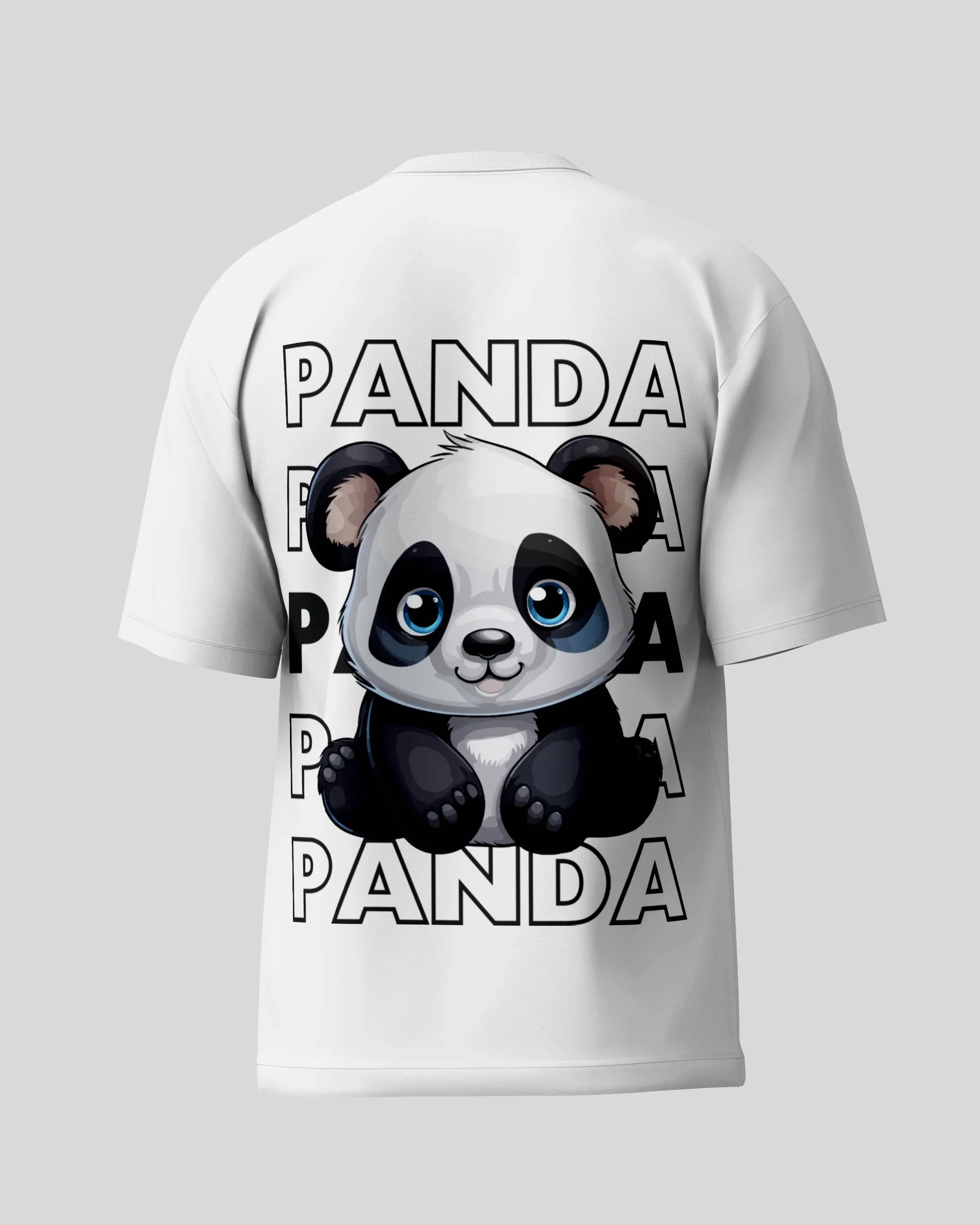 Panda Oversized T-Shirt | White | Premium Quality by AvaiYa - Avaiya Store