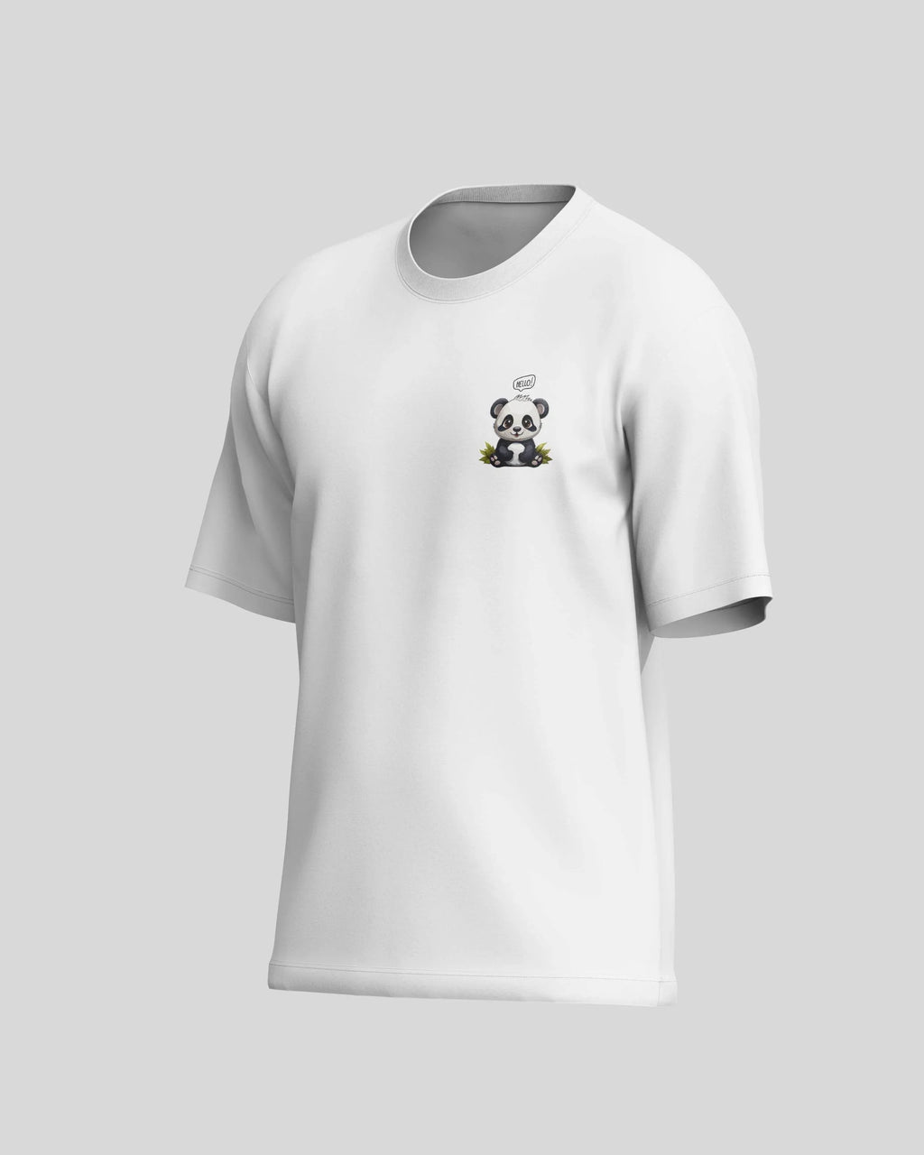 Panda Oversized T-Shirt | White | Premium Quality by AvaiYa - Avaiya Store