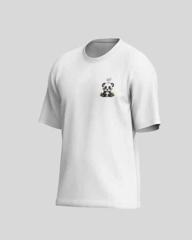 Panda Oversized T-Shirt | White | Premium Quality by AvaiYa - Avaiya Store