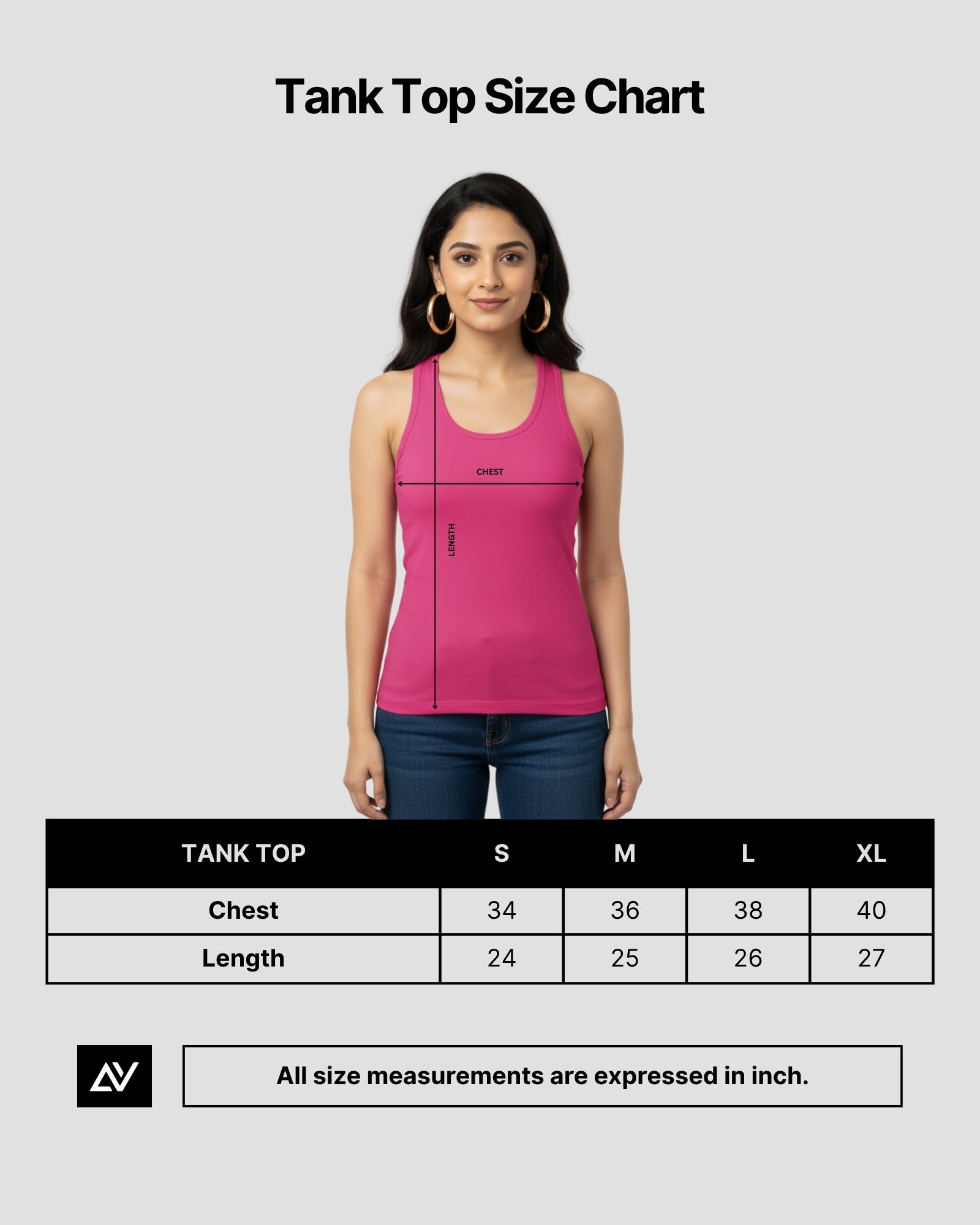 Plain Charcoal Melange Women's Tank Top