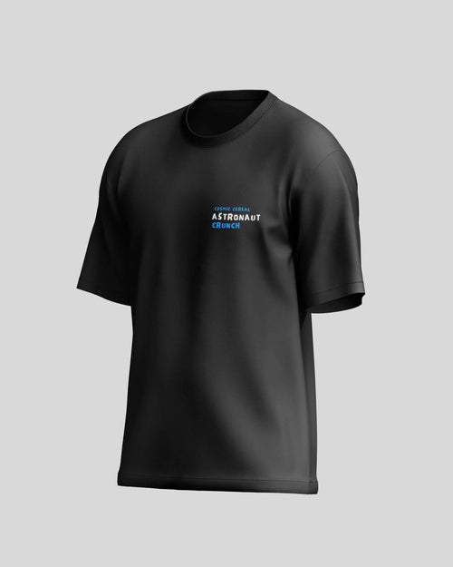 Astronaut Crunch Oversized T-Shirt | Black | Premium Quality by AvaiYa | Unisex - Avaiya Clothings