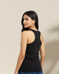 Plain Black Women's Tank Top - Avaiya Store
