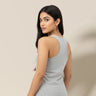Plain Grey Melange Women's Tank Top - Avaiya Store
