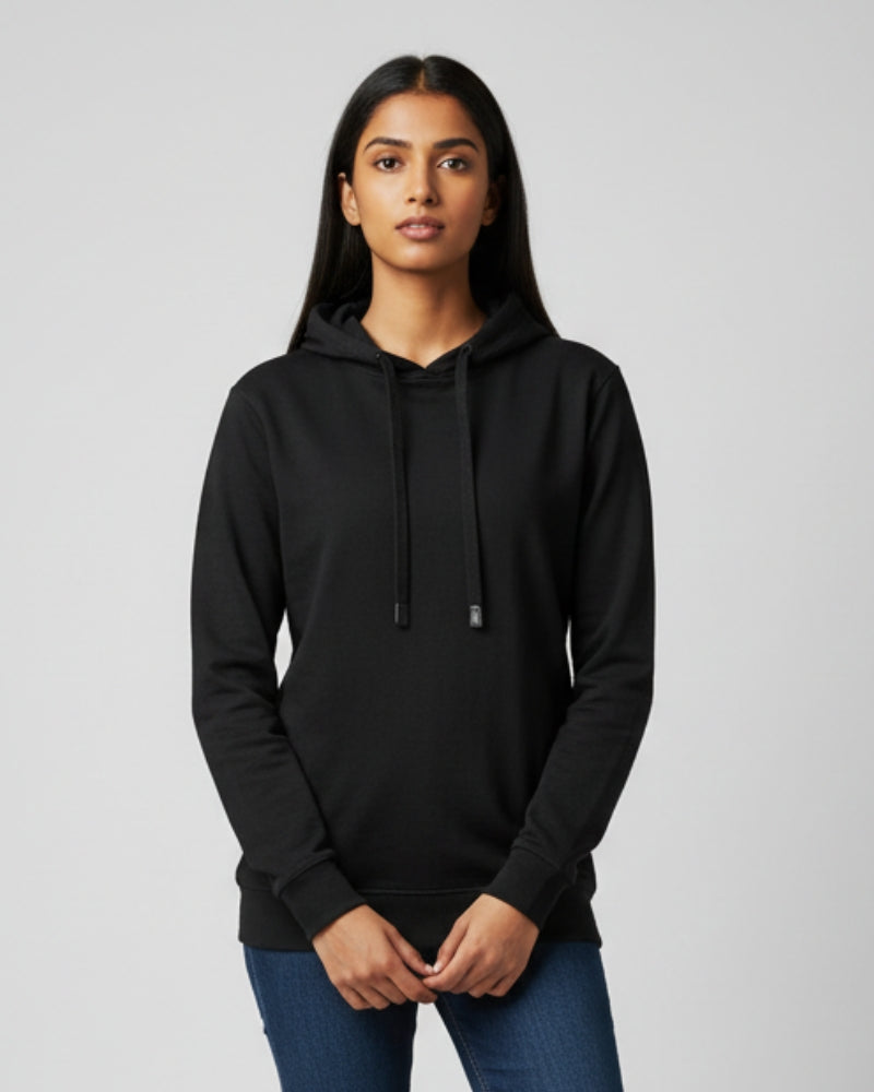 Plain Black Classic  Hoodie | For Man And Woman