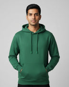 Plain Bottle Green Classic  Hoodie | For Man And Woman