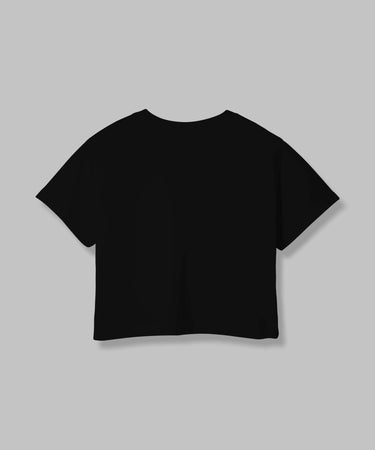 Little Wildlife | Women Crop Top | Black - Avaiya Store