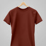 Plain Classic T-Shirt | For Man & Woman | Brick Red - Avaiya Store