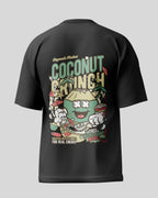 Coconut Crunch Oversized T-Shirt | Black | Unisex - Avaiya Store