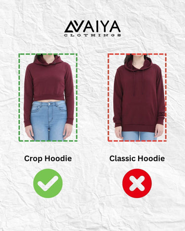 IDK Women’s Crop Hoodie | Black - Avaiya Store