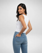 What? | Women’s Crop Tank | White - Avaiya Store