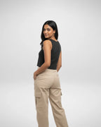 Let's Be Mermaids | Women’s Crop Tank | Black