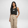 Star | Women’s Crop Tank | Black - Avaiya Store