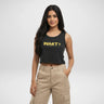 What? | Women’s Crop Tank | Black - Avaiya Store