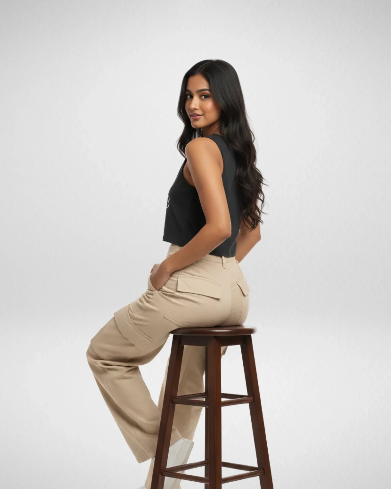 Cozy Vibes | Women’s Crop Tank | Black