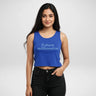 Future Millionaire | Women’s Crop Tank | Royal Blue - Avaiya Store