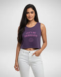 Let's Be Mermaids | Women’s Crop Tank | Purple - Avaiya Store