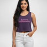 Future Millionaire | Women’s Crop Tank | Purple - Avaiya Store