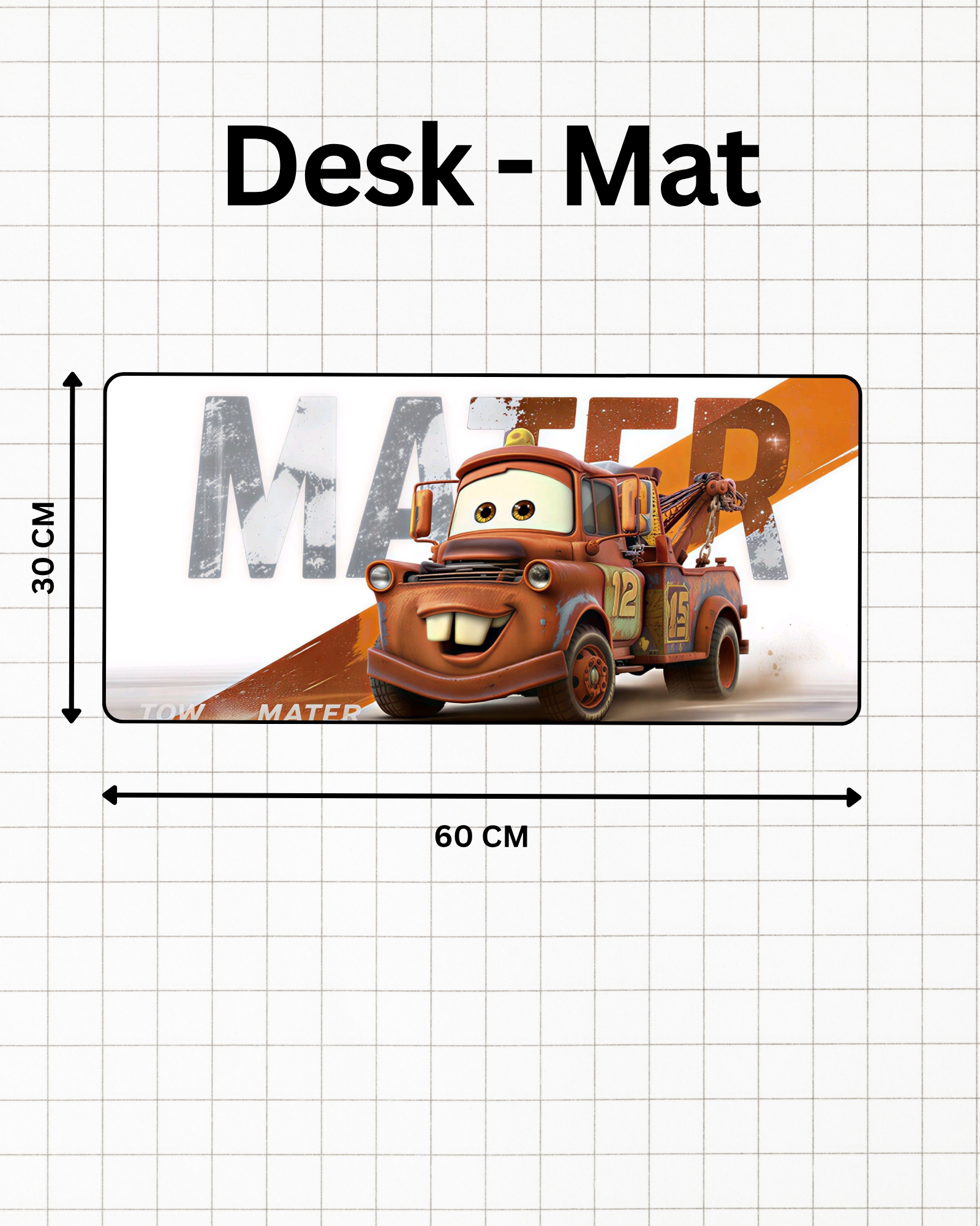 Tow Mater 001 | Cars Movie Character | Car Collection | Desk-Mat