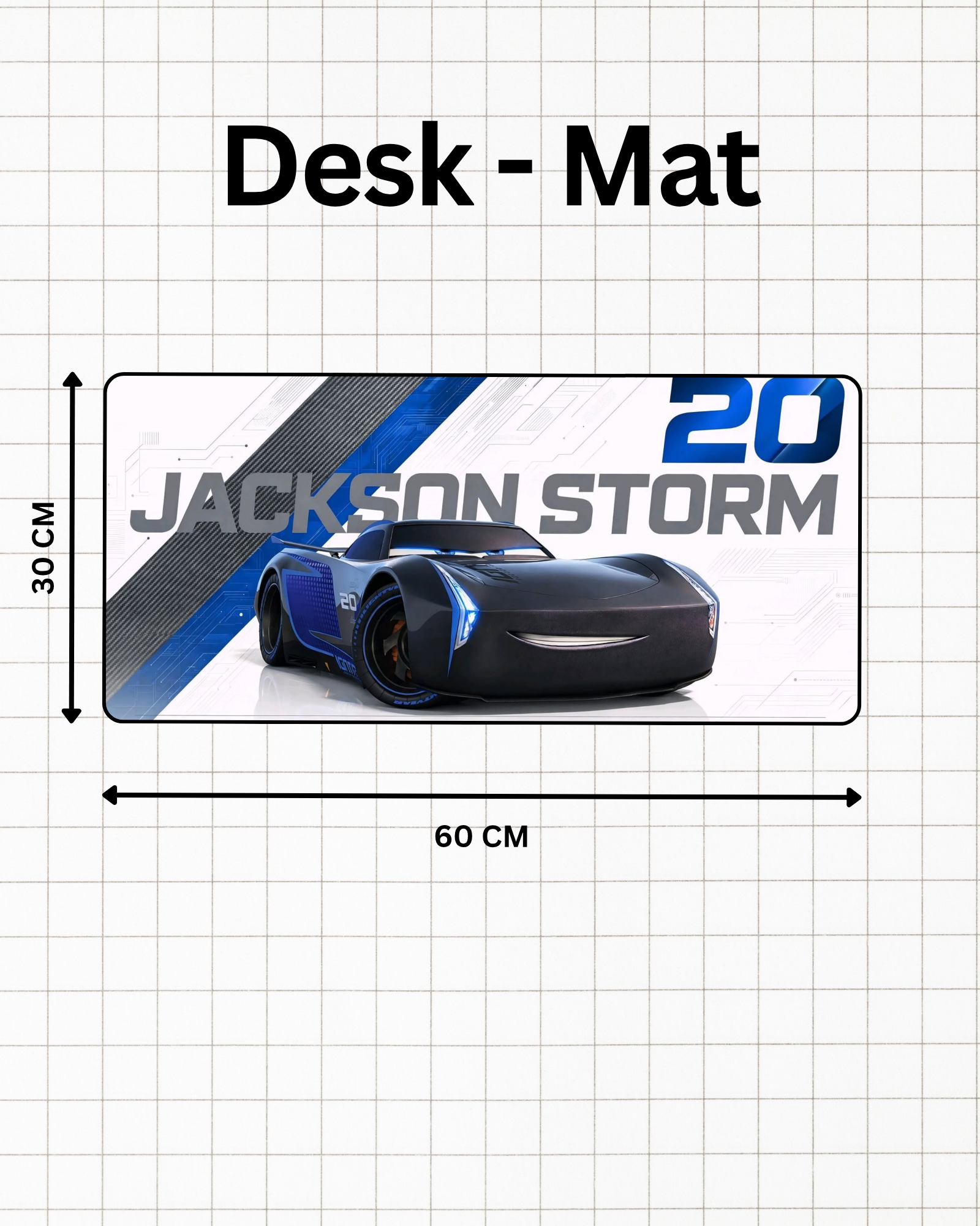 Jackson Storm | Cars Movie Character | Car Collection | Desk-Mat
