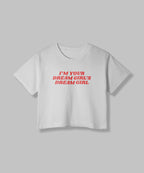 Dream Girl | Women Crop Top | White - Avaiya Store