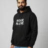 Never Alone | Classic Comfort Hoodie | Unisex | Black - Avaiya Store