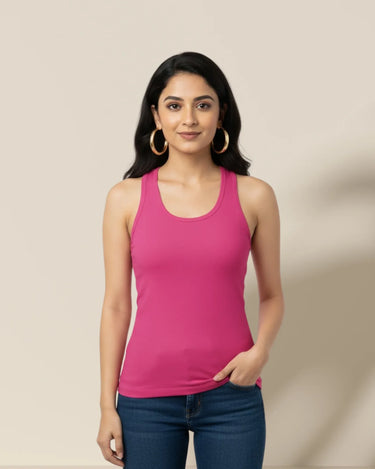 Plain Pink Women's Tank Top - Avaiya Store